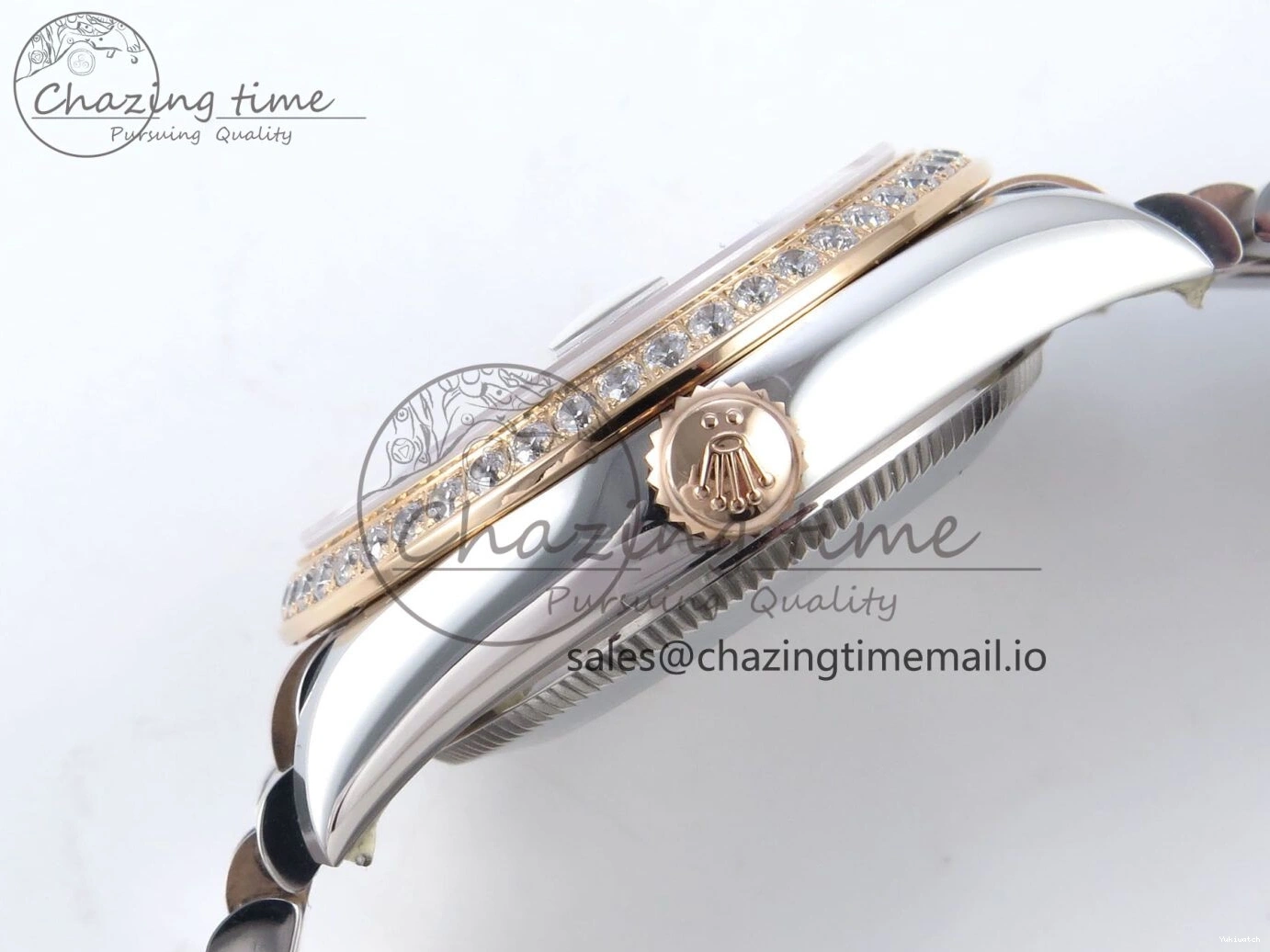 Bezel Diamonds DateJust 278381RBR Diamonds ARF 904L 1:1 Steel Dial Bracelet SS RG 31 Jubilee Edition Brown Best on ETA 2688 0402